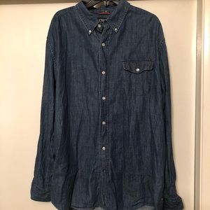 Men’s Long Sleeve Denim Dress Shirt